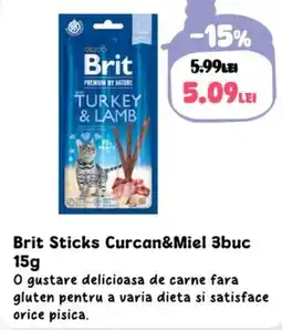 Animax Brit Sticks Curcan&Miel Ofertă