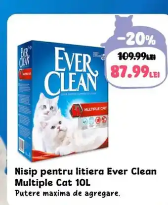 Animax Nisip pentru litiera Ever Clean Multiple Cat Ofertă