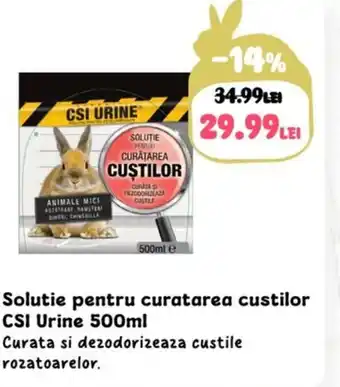 Animax Solutie pentru curatarea custilor CSI Urine Ofertă