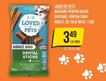 Mega Image LOVED BY PETS Loved by pets batoane pentru igienă dentară, pentru câini adulţi, de talie mică Ofertă