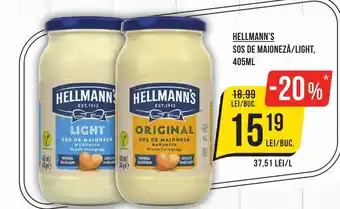 Mega Image HELLMANN'S Sos de maioneză/light Ofertă