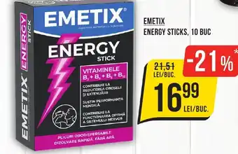 Mega Image EMETIX Energy sticks Ofertă