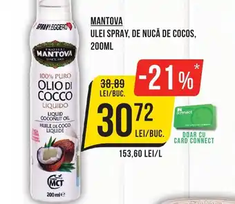 Mega Image MANTOVA Ulei spray, de nucă de cocos Ofertă