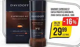 Mega Image DAVIDOFF ESPRESSO 57 Cafea prăjită şi măcinată,/cafea solubilă Ofertă