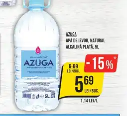 Mega Image AZUGA Apă de izvor, Natural alcalină plată Ofertă