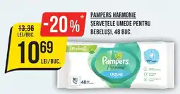 Mega Image PAMPERS Harmonie Șervețele umede pentru bebeluși Ofertă