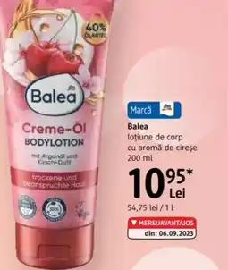 DM Balea loţiune de corp cu aromă de cireșe Ofertă