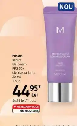 DM Missha serum BB cream FPS 50+ Ofertă