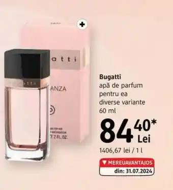 DM Bugatti apă de parfum pentru ea Ofertă