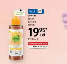 DM Alverde spray de corp Ofertă