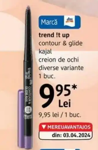 DM Trend !t up contour & glide kajal creion de ochi Ofertă