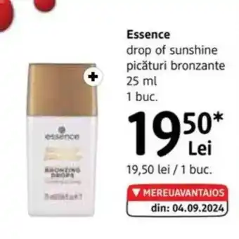 DM ESSENCE drop of sunshine picături bronzante Ofertă