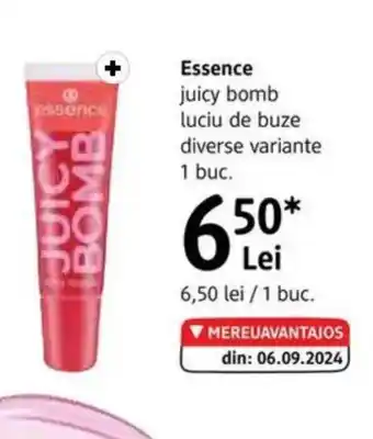 DM ESSENCE juicy bomb luciu de buze Ofertă