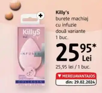 DM Killy's burete machiaj cu infuzie Ofertă