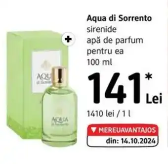 DM Aqua di Sorrento sirenide apă de parfum pentru ea Ofertă