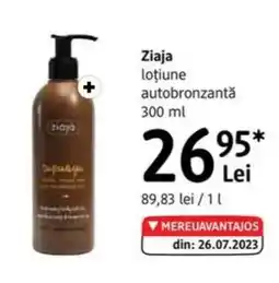 DM Ziaja loţiune autobronzantă Ofertă