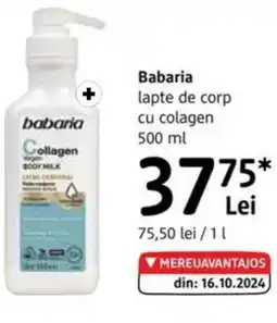 DM Babaria lapte de corp cu colagen Ofertă