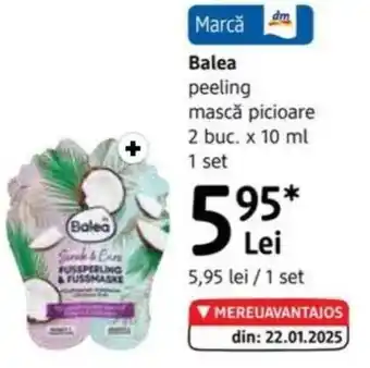 DM Balea peeling mască picioare Ofertă