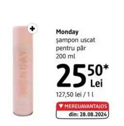 DM Monday sampon uscat pentru păr Ofertă