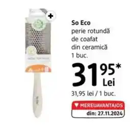 DM So Eco perie rotundǎ de coafat din ceramică Ofertă