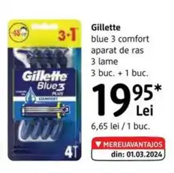 DM Gillette 3- blue 3 comfort aparat de ras Ofertă