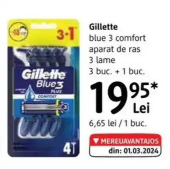 DM Gillette 3- blue 3 comfort aparat de ras Ofertă