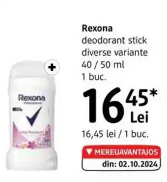 DM REXONA deodorant stick Ofertă