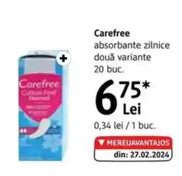 DM Carefree absorbante zilnice Ofertă