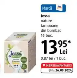 DM Jessa nature tampoane din bumbac Ofertă