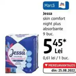 DM Jessa skin comfort night plus absorbante Ofertă