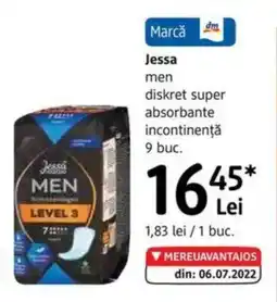 DM Jessa men diskret super absorbante incontinenţă Ofertă