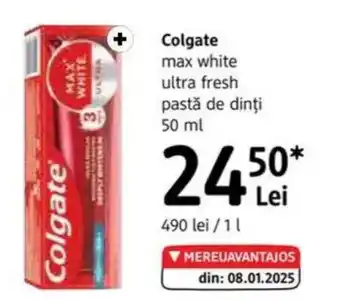 DM COLGATE max white ultra fresh pastă de dinți Ofertă