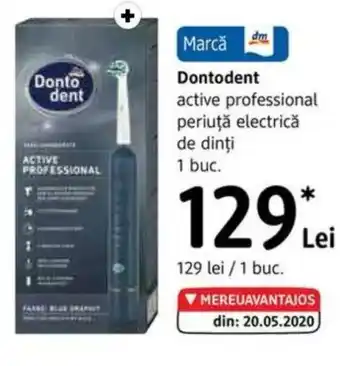 DM Dontodent active professional periuţă electrică de dinți Ofertă