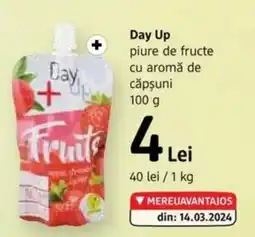 DM Day Up piure de fructe cu aromă de căpşuni Ofertă