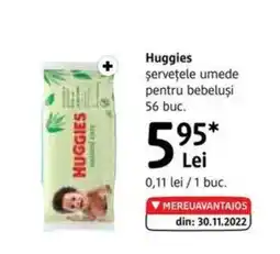 DM HUGGIES şerveţele umede Ofertă