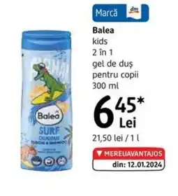 DM Balea kids gel de duş Ofertă