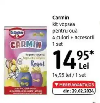 DM Carmin kit vopsea pentru ouǎ Ofertă