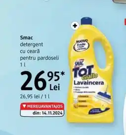 DM SMAC detergent cu ceară pentru pardoseli Ofertă