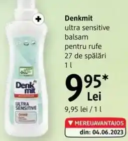 DM Denkmit ultra sensitive balsam pentru rufe Ofertă