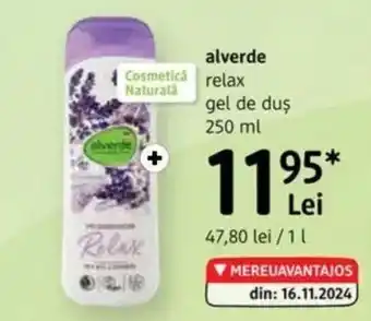 DM Alverde relax gel de duş Ofertă