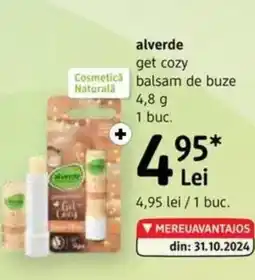 DM Alverde get cozy balsam de buze Ofertă