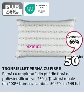 JYSK Tronfjellet pernă cu fibre Ofertă