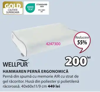 JYSK Hammaren Pernă ergonomică Ofertă