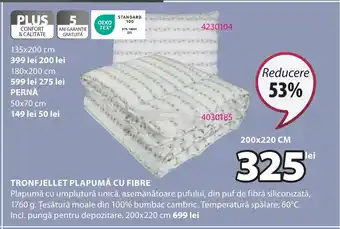 JYSK Tronfjellet plapumă cu fibre Ofertă