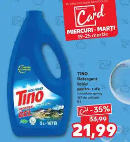 Kaufland TINO Detergent lichid pentru rufe Ofertă