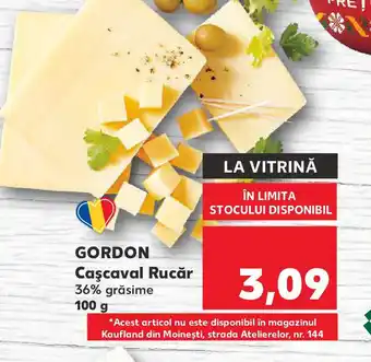 Kaufland GORDON Caşcaval Rucăr Ofertă