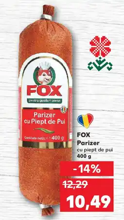 Kaufland FOX Parizer cu piept de pui Ofertă