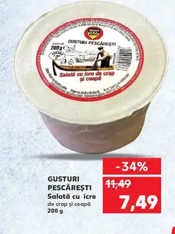 Kaufland GUSTURI PESCĂREŞTI Salată cu icre Ofertă