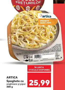 Kaufland ARTICA Spaghete cu anghinare și piper Ofertă