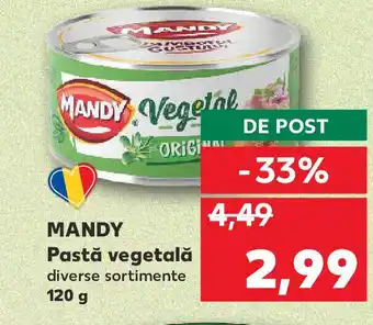 Kaufland MANDY Pastă vegetală Ofertă